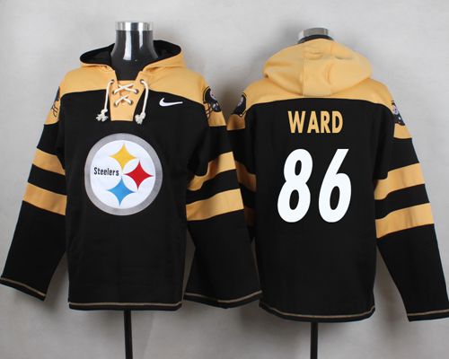Nike Steelers #86 Hines Ward Black Player Pullover NFL Hoodie