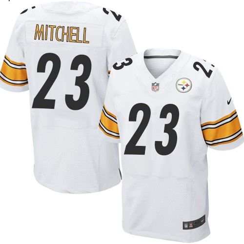 Nike Steelers #23 Mike Mitchell White Men's Stitched NFL Elite Jersey