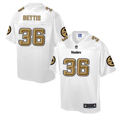 Nike Steelers #36 Jerome Bettis White Men's NFL Pro Line Fashion Game Jersey