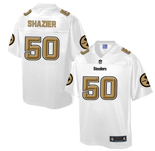 Nike Steelers #50 Ryan Shazier White Men's NFL Pro Line Fashion Game Jersey