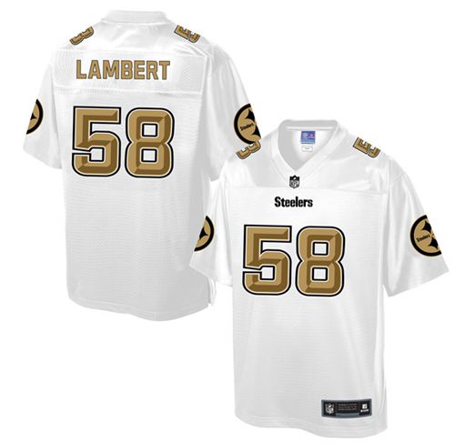 Nike Steelers #58 Jack Lambert White Men's NFL Pro Line Fashion Game Jersey