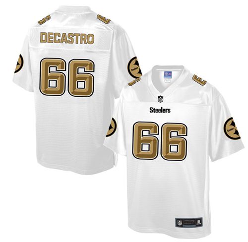 Nike Steelers #66 David DeCastro White Men's NFL Pro Line Fashion Game Jersey
