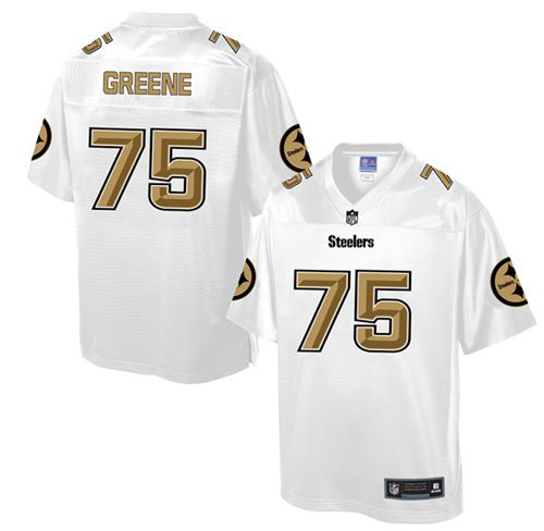 Nike Steelers #75 Joe Greene White Men's NFL Pro Line Fashion Game Jersey