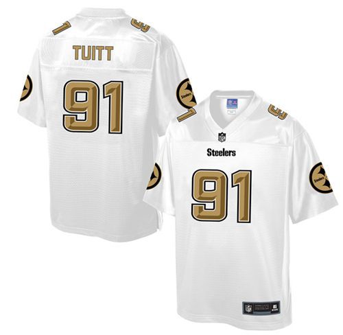 Nike Steelers #91 Stephon Tuitt White Men's NFL Pro Line Fashion Game Jersey