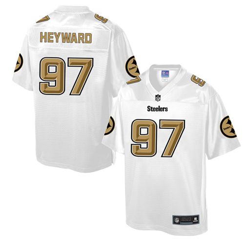 Nike Steelers #97 Cameron Heyward White Men's NFL Pro Line Fashion Game Jersey