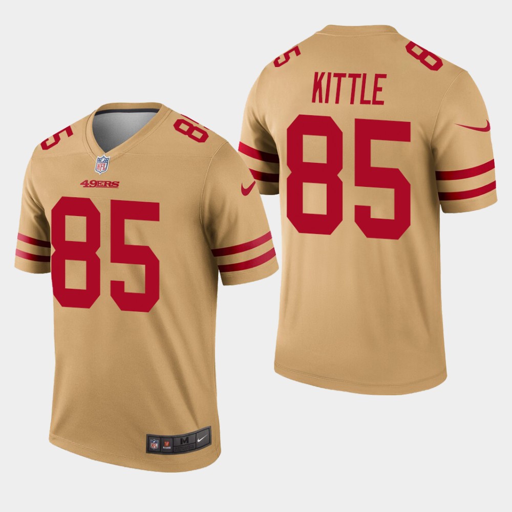 Men's San Francisco 49ers #85 George Kittle Inverted Legend Jersey ...