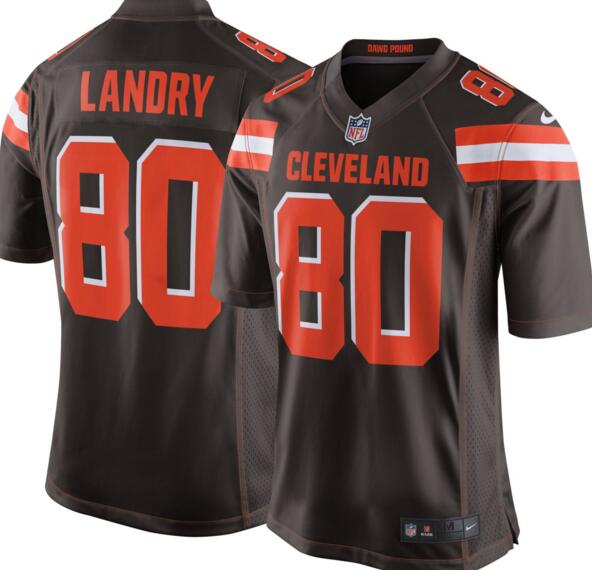 Cleveland Browns Jarvis Landry #80 Nike Men's Home Game Jersey