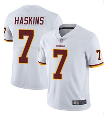 Men's Washington Redskins #7 Dwayne Haskins White Red Vapor Untouchable Limited Stitched NFL Jersey