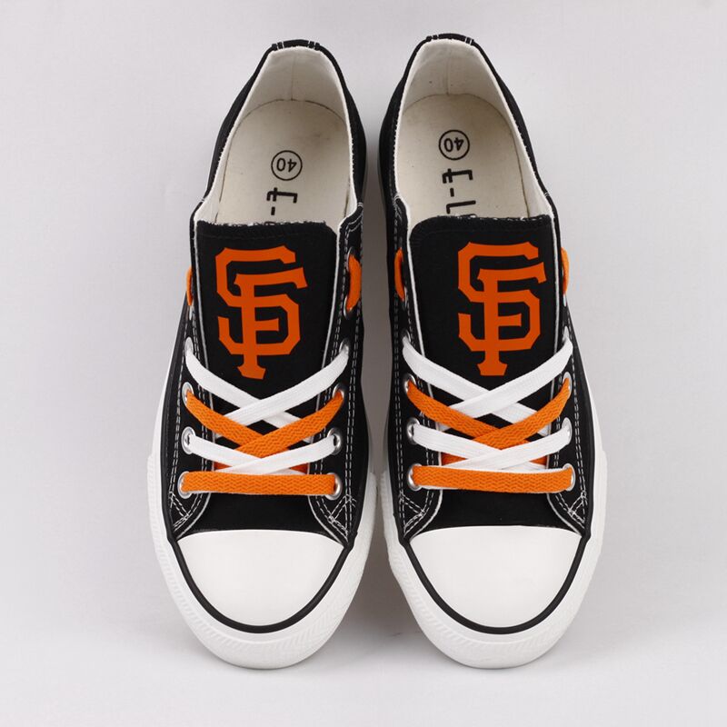Women's MLB San Francisco Giants Repeat Print Low Top Sneakers 002