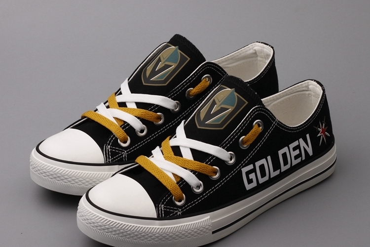 Women and Youth NHL Vegas Golden Knights Repeat Print Low Top Sneakers