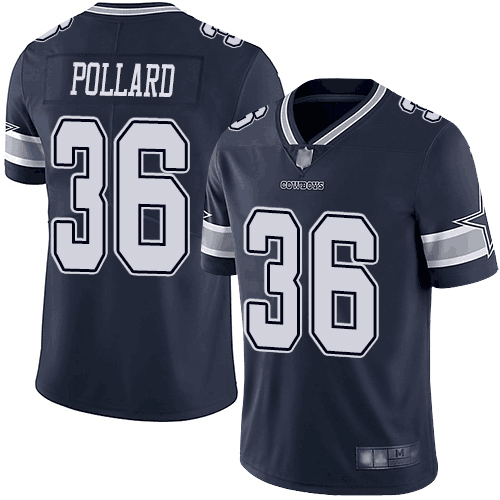 Men's Dallas Cowboys #36 Tony Pollard Navy Vapor Untouchable Limited Stitched NFL Jersey