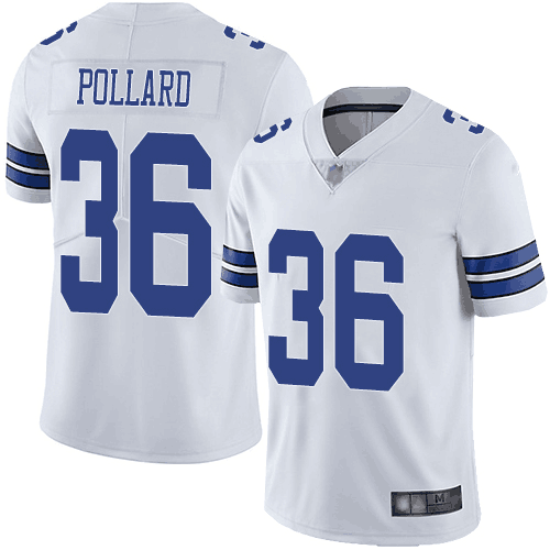 Men's Dallas Cowboys #36 Tony Pollard White Vapor Untouchable Limited Stitched NFL Jersey
