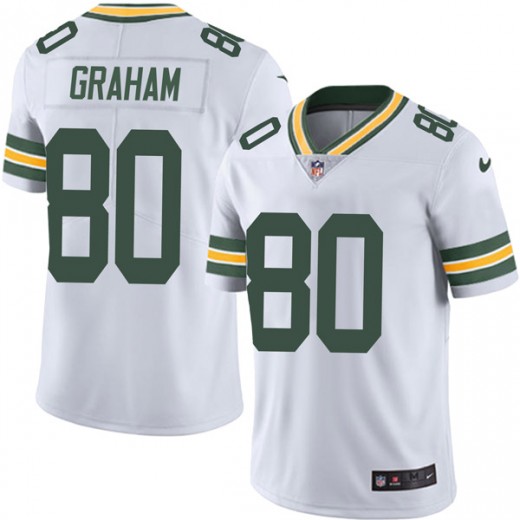 Men's Green Bay Packers #80 Jimmy Graham White Vapor Untouchable Limited Stitched NFL Jersey