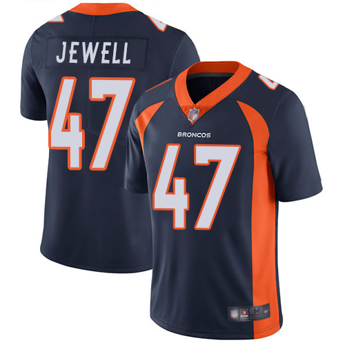 Men's Denver Broncos #47 Josey Jewell Navy Vapor Untouchable Limited Stitched NFL Jersey
