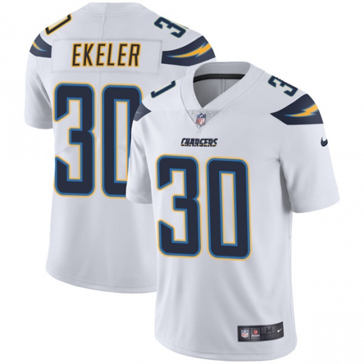 Men's Los Angeles Chargers #30 Austin Ekeler White Vapor Untouchable Limited Stitched NFL Jersey