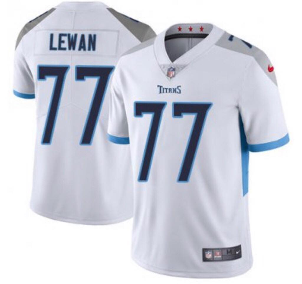 Men's Tennessee Titans #77 Taylor Lewan White Vapor Untouchable Limited Stitched Jersey