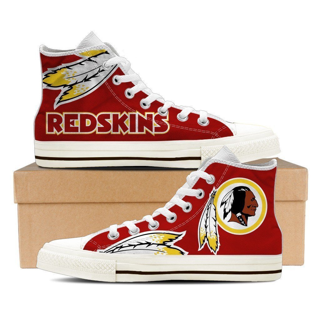 All Sizes NFL Washington Redskins Repeat Print High Top Sneakers