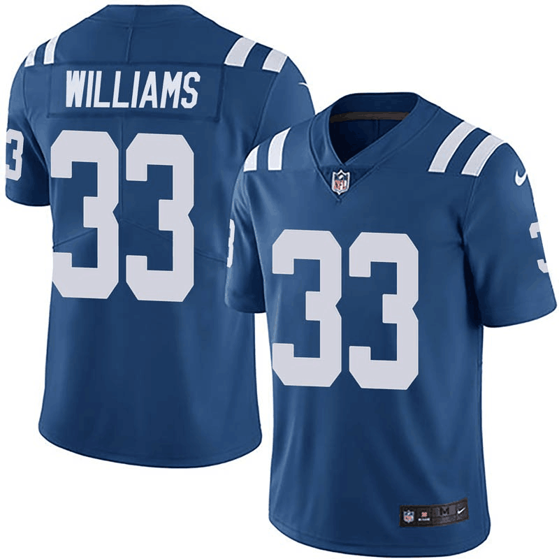 Men's Colts #33 Jonathan Williams Blue Vapor Untouchable Limited Stitched NFL Jersey