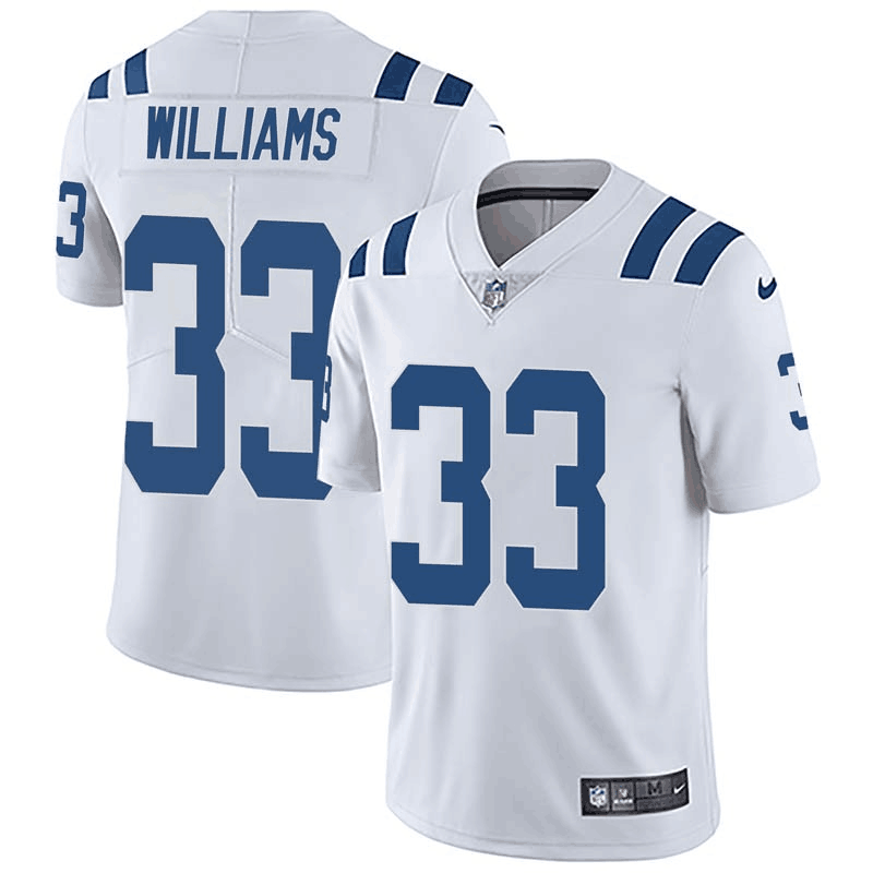Men's Colts #33 Jonathan Williams White Vapor Untouchable Limited Stitched NFL Jersey
