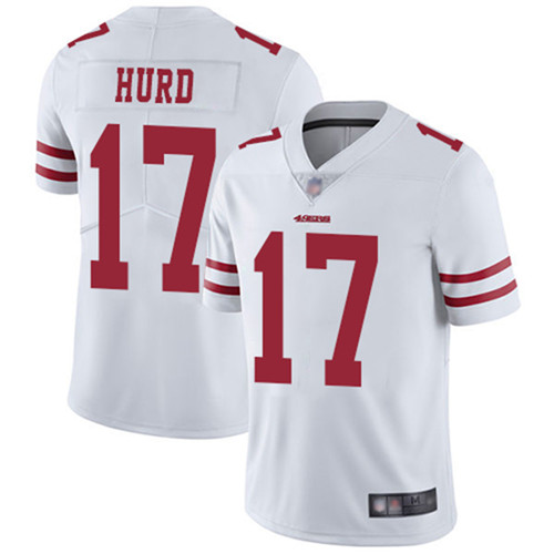 Men's San Francisco 49ers #17 Jalen Hurd White Vapor Untouchable Limited Stitched NFL Jersey