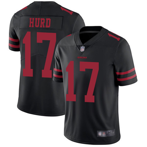 Men's San Francisco 49ers #17 Jalen Hurd Black Vapor Untouchable Limited Stitched NFL Jersey