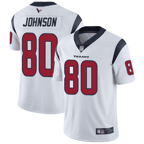 Men's Houston Texans #80 Andre Johnson White Vapor Untouchable Limited Stitched NFL Jersey