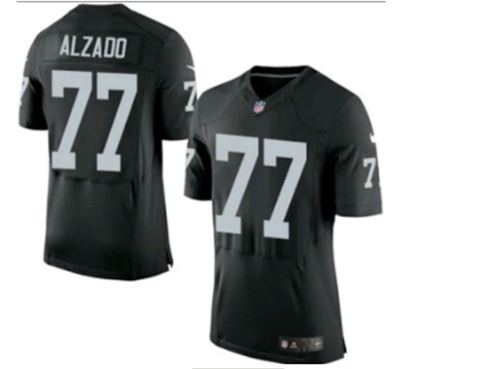 Men's Oakland Raiders #77 Lyle Alzado Black Vapor Untouchable Elite Stitched NFL Jersey