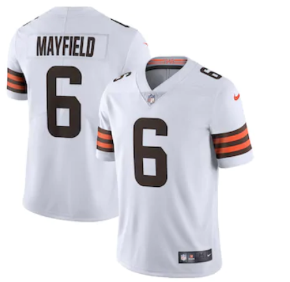 Men's Cleveland Browns #6 Baker Mayfield New White Vapor Untouchable Limited NFL Stitched Jersey