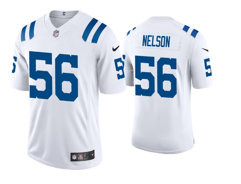 Men's Indianapolis Colts #56 Quenton Nelson 2020 White Vapor Untouchable Limited Stitched NFL Jersey