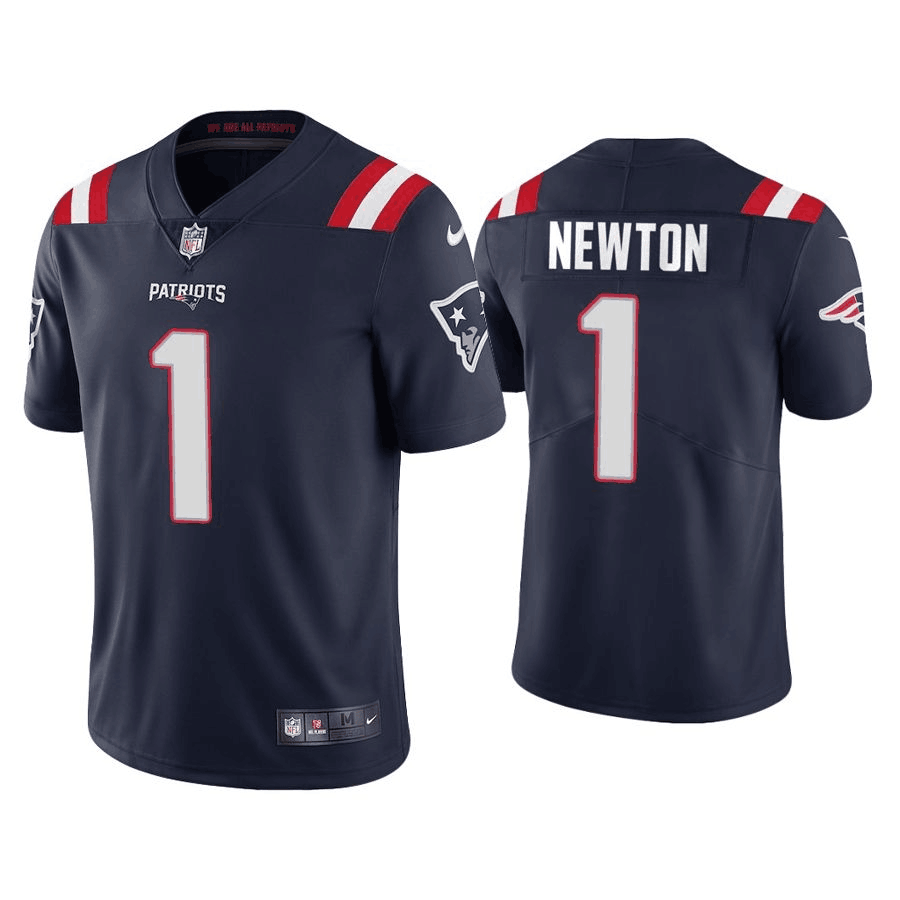 Men's New England Patriots #1 Cam Newton 2020 Navy Vapor Untouchable Limited Stitched NFL Jersey