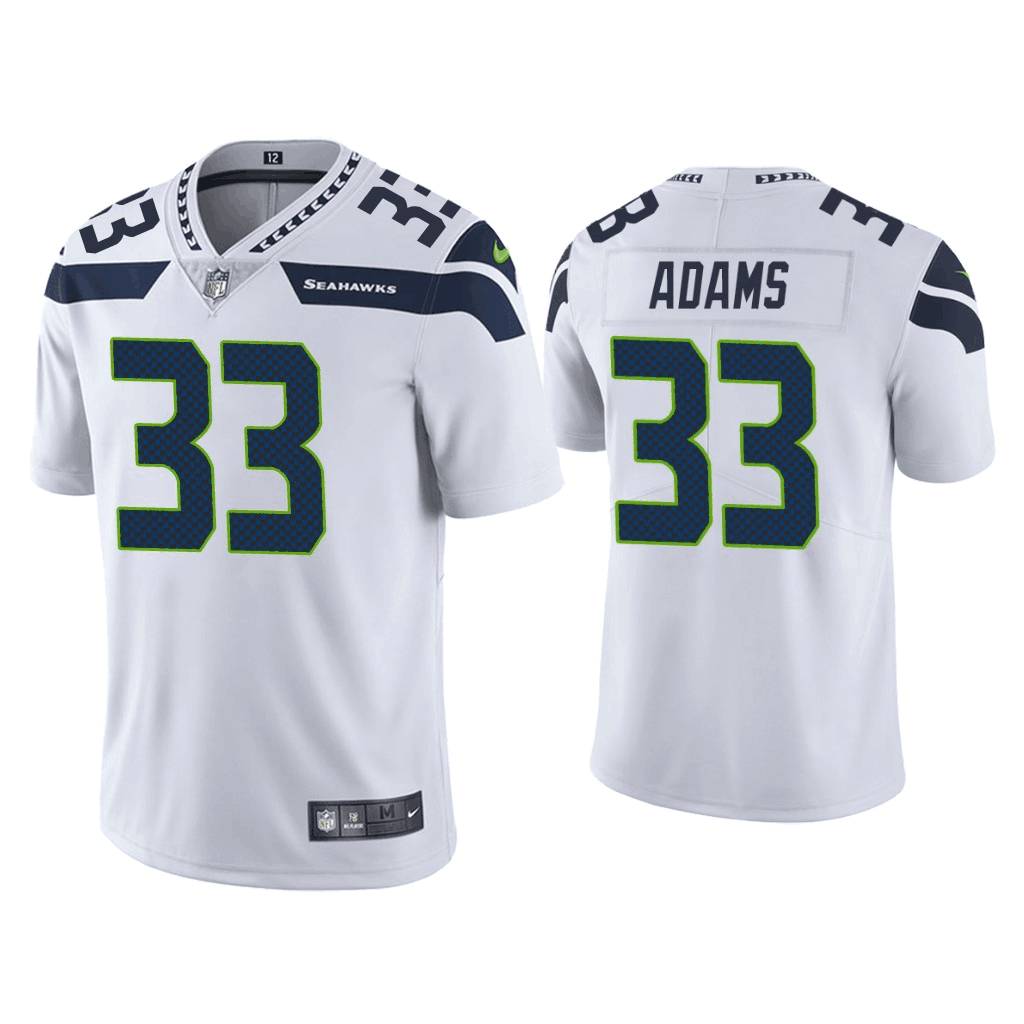 Men's Seattle Seahawks #33 Jamal Adams White Vapor Untouchable Limited Stitched Jersey