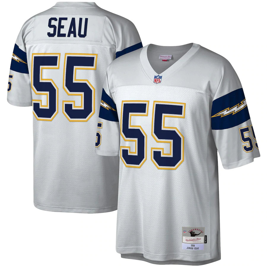 Men's Los Angeles Chargers #55 Junior Seau Stitched NFL Jersey
