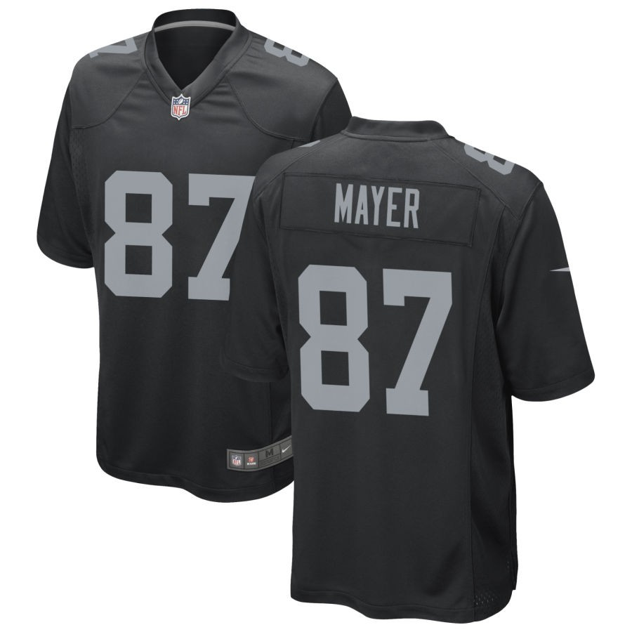 Men's Las Vegas Raiders #87 Michael Mayer Black Game Limited Stitched Jersey