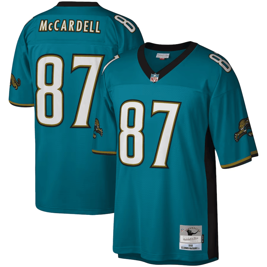 Men's Jacksonville Jaguars Customized Teal Mitchell & Ness Limited Stitched Jersey