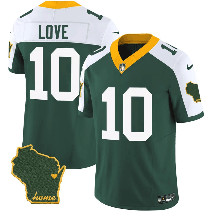 Men's Green Bay Packers #10 Jordan Love Green 2023 F.U.S.E. Vapor Untouchable Limited Stitched Jersey
