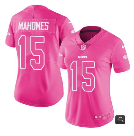 Men's Kansas City Chiefs Customized Pink Vapor Untouchable Limited Stitched NFLJersey (Check description if you want Women or Youth size)