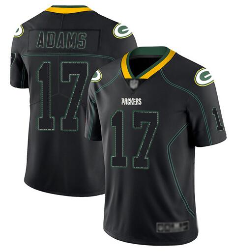 Men's Green Bay Packers ACTIVE PLAYER Custom Black Lights Out Color Rush NFL Limited Stitched Jersey