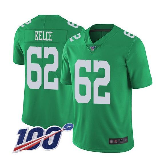 Men's Eagles 100th Season ACTIVE PLAYER Kelly Green Vapor Untouchable Limited Stitched NFL Jersey