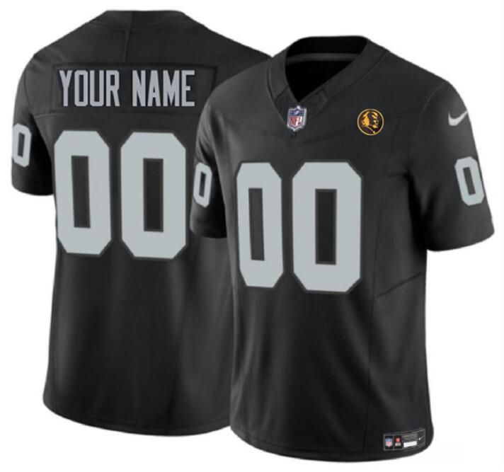 Men's Las Vegas Raiders Customized Black 2023 F.U.S.E. With John Madden Patch Vapor Limited Football Stitched Jersey