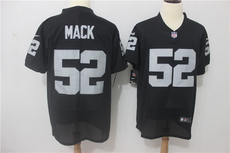 Men's Oakland Raiders #52 Khalil Mack Black Vapor Untouchable Elite Stitched NFL Jersey