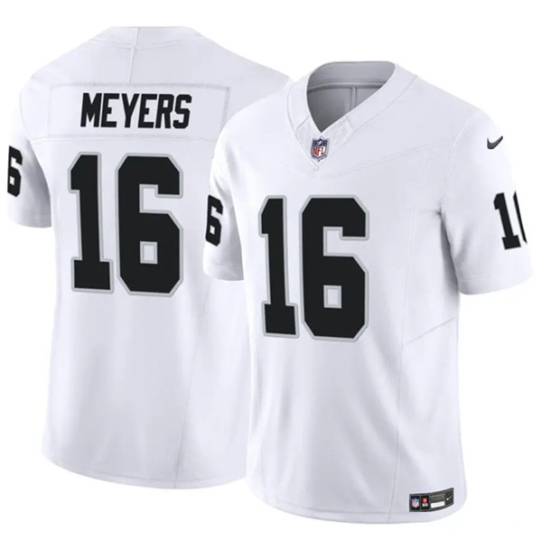 Men's Las Vegas Raiders #16 Jakobi Meyers White 2023 F.U.S.E Vapor Untouchable Football Stitched Jersey
