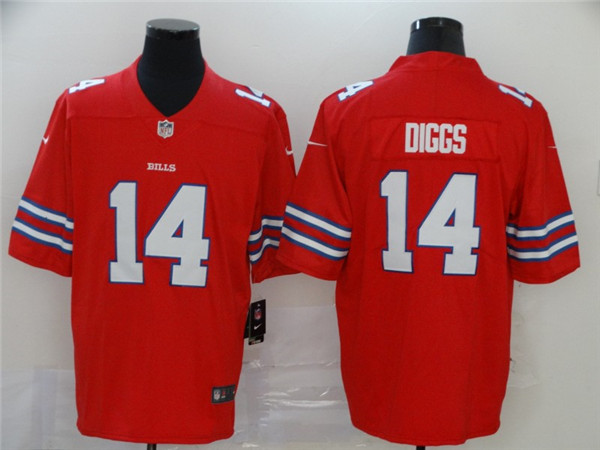 Men's Buffalo Bills #14 Stefon Diggs Red Vapor Stitched NFL Jersey
