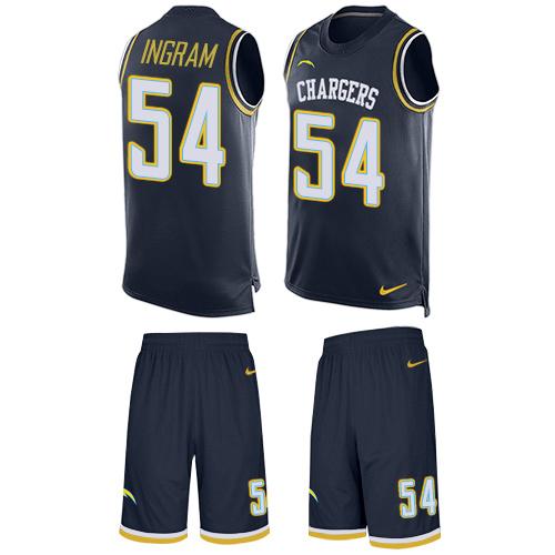 Nike Chargers #54 Melvin Ingram Navy Blue Team Color Men's Stitched NFL Limited Tank Top Suit Jersey