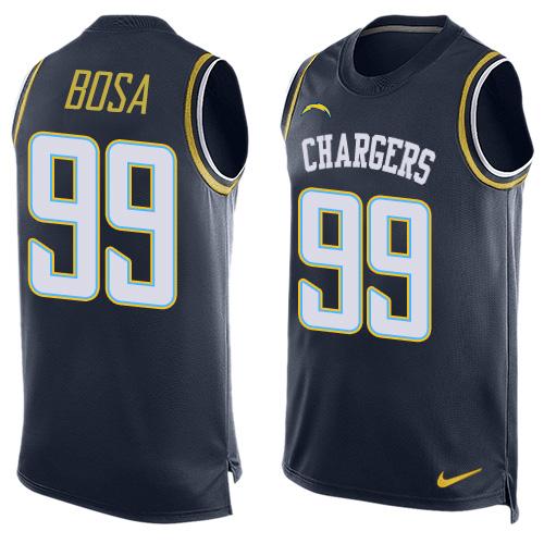 Nike Chargers #99 Joey Bosa Navy Blue Team Color Men's Stitched NFL Limited Tank Top Jersey