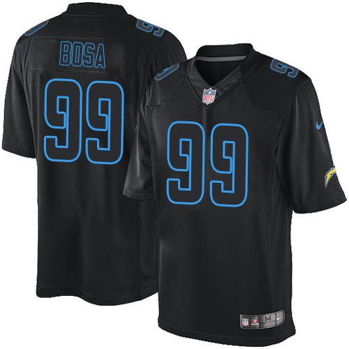 Nike Chargers #99 Joey Bosa Black Men's Stitched NFL Impact Limited Jersey