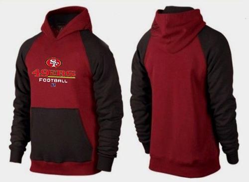 San Francisco 49ers Critical Victory Pullover Hoodie Burgundy Red & Black