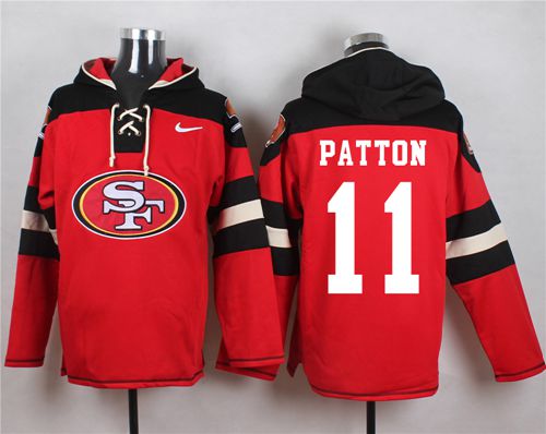 Nike 49ers #11 Quinton Patton Red Player Pullover NFL Hoodie