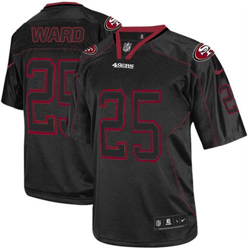 Nike 49ers #25 Jimmie Ward Lights Out Black Men's Stitched NFL Elite Jersey