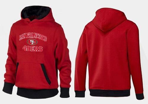 San Francisco 49ers Heart & Soul Pullover Hoodie Red & Black