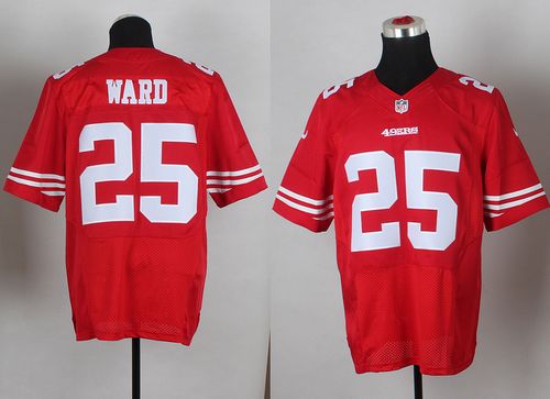 Nike 49ers #25 Jimmie Ward Red Team Color Men's Stitched NFL Elite Jersey